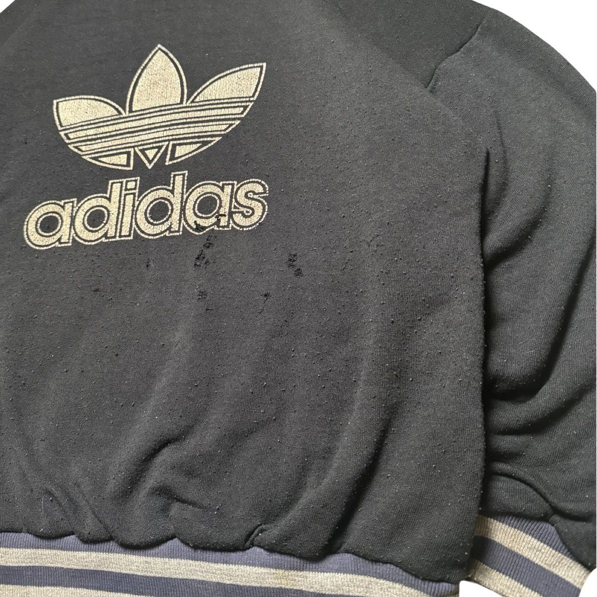 Adidas Vintage Adidas Pullover Sweatshirt Distressed Double Faced L Size US L / EU 52-54 / 3 - 2 Thumbnail