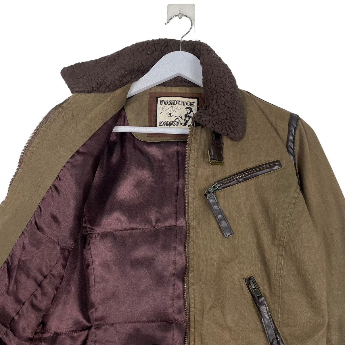 Von Dutch 💥VON DUTCH CROP BOMBER JACKET Size S / US 4 / IT 40 - 9 Thumbnail