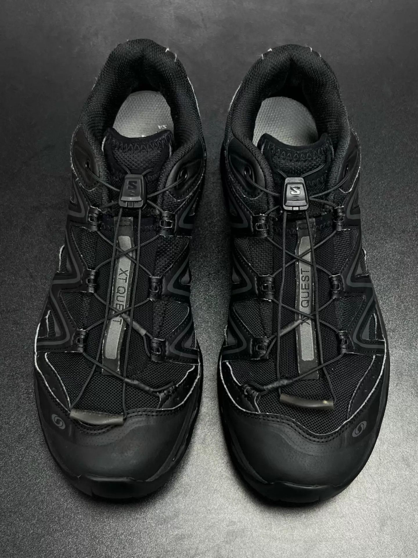 Salomon Salomon XT-Quest Black Running Shoes 41 (Like New, Box) Size US 8 / EU 41 - 3 Thumbnail