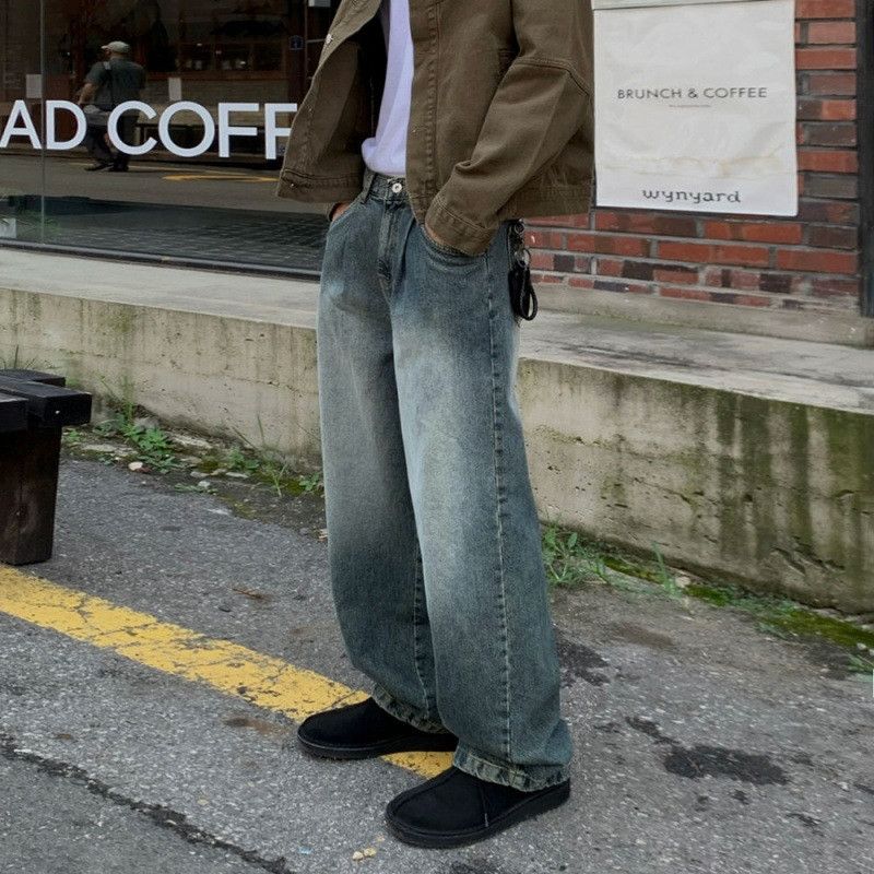 Japanese Brand × Jean Retro loose gradient wide leg jeans Size US 32 / EU 48 - 5 Thumbnail