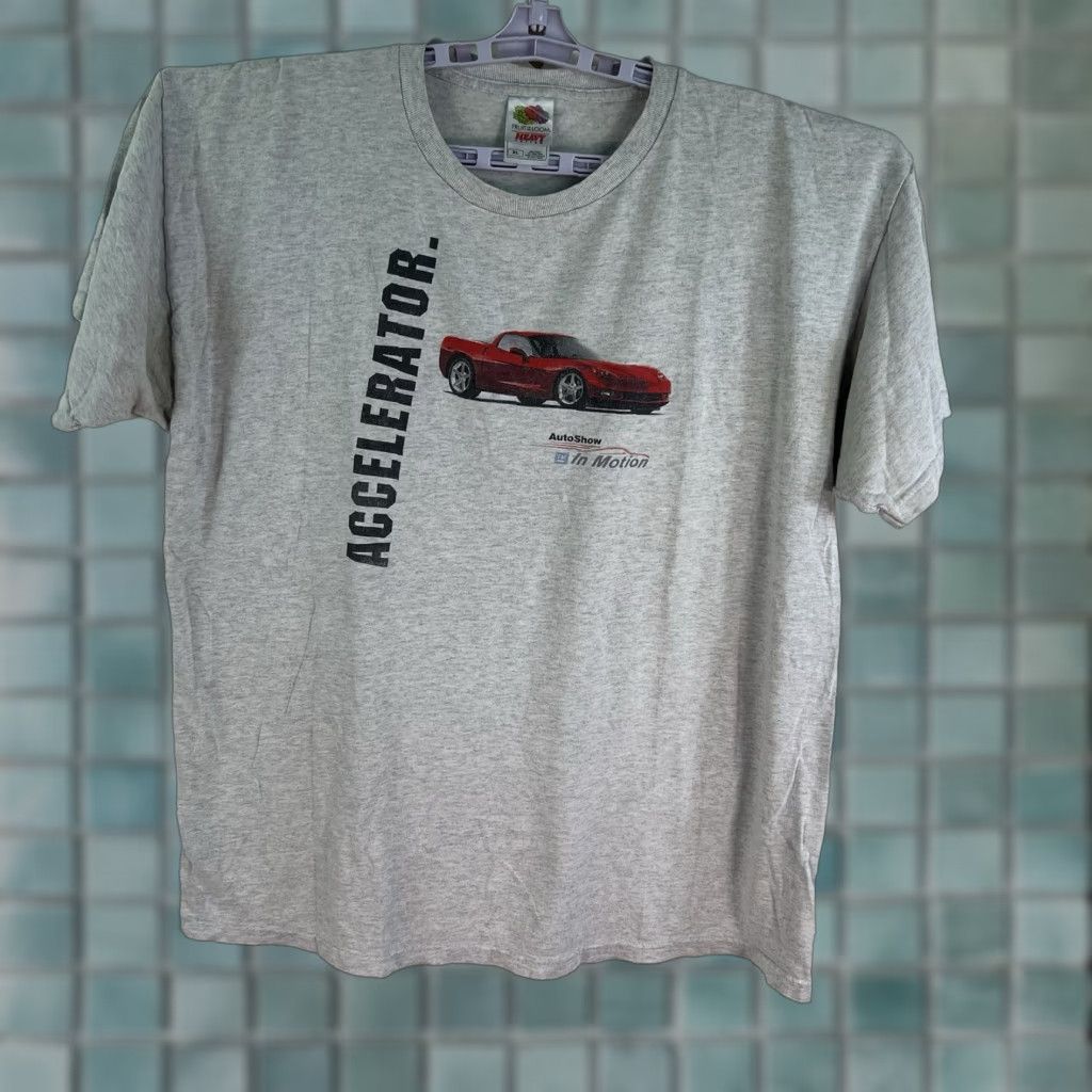 Vintage VINTAGE GM Auto Show In Motion T-Shirt Men’s XL Gray 90s 80s 90s Logo Graphic Print Short Sleeve Crew Neck Mens XL Size US XL / EU 56 / 4 - 1 Thumbnail