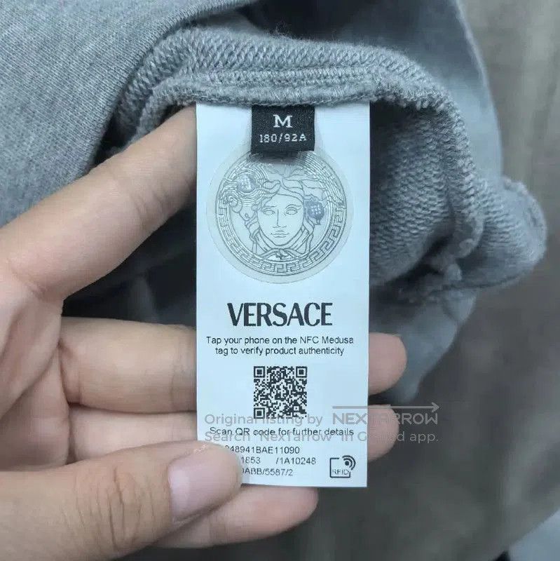 Versace Versace Gray Cotton Women's Hoodie . Size M / US 6-8 / IT 42-44 - 4 Thumbnail