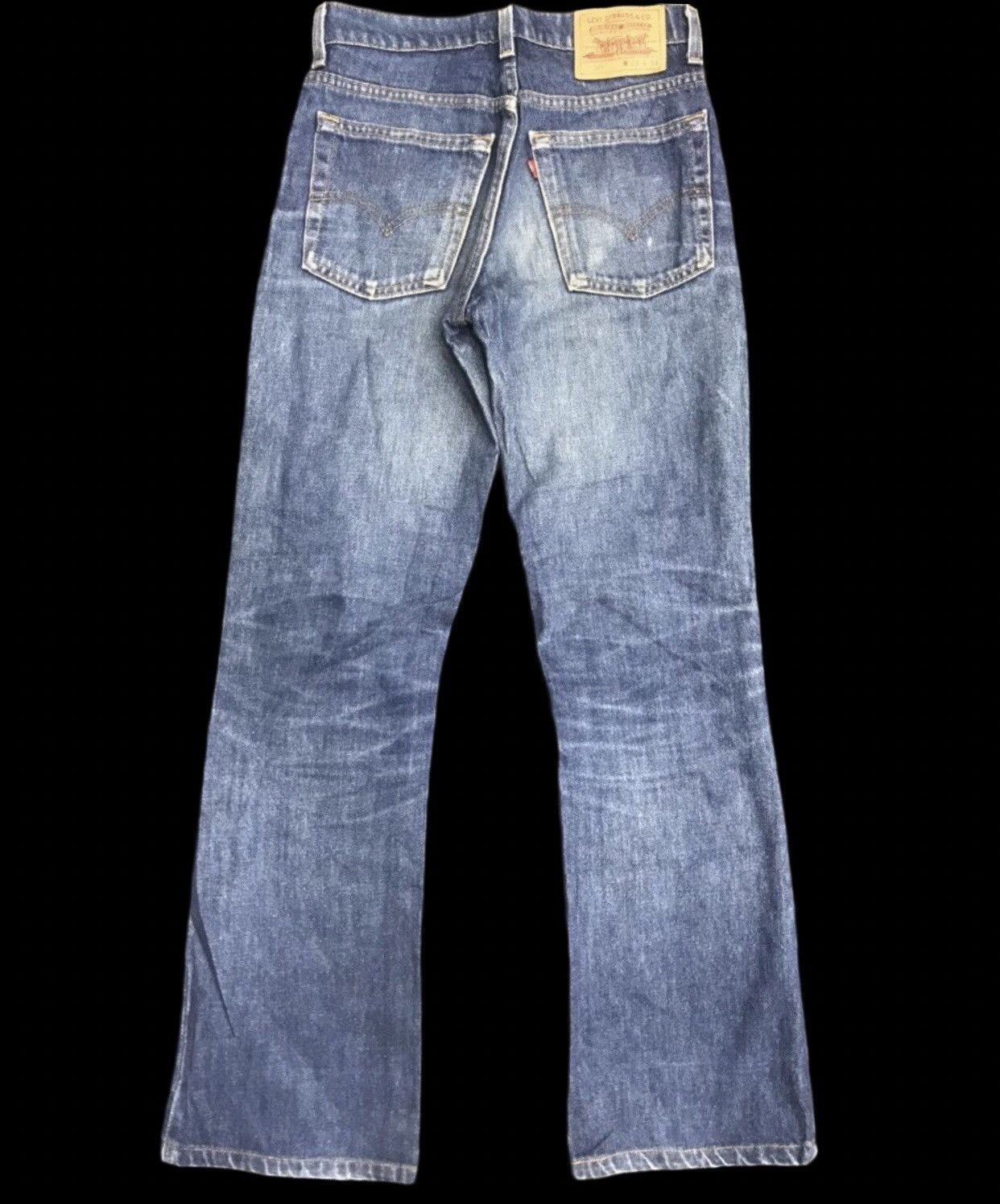 Levi's 💥Flare 90s💥Vintage 90s Levis 517 Flare Blue Wash Jeans Size US 27 - 2 Thumbnail