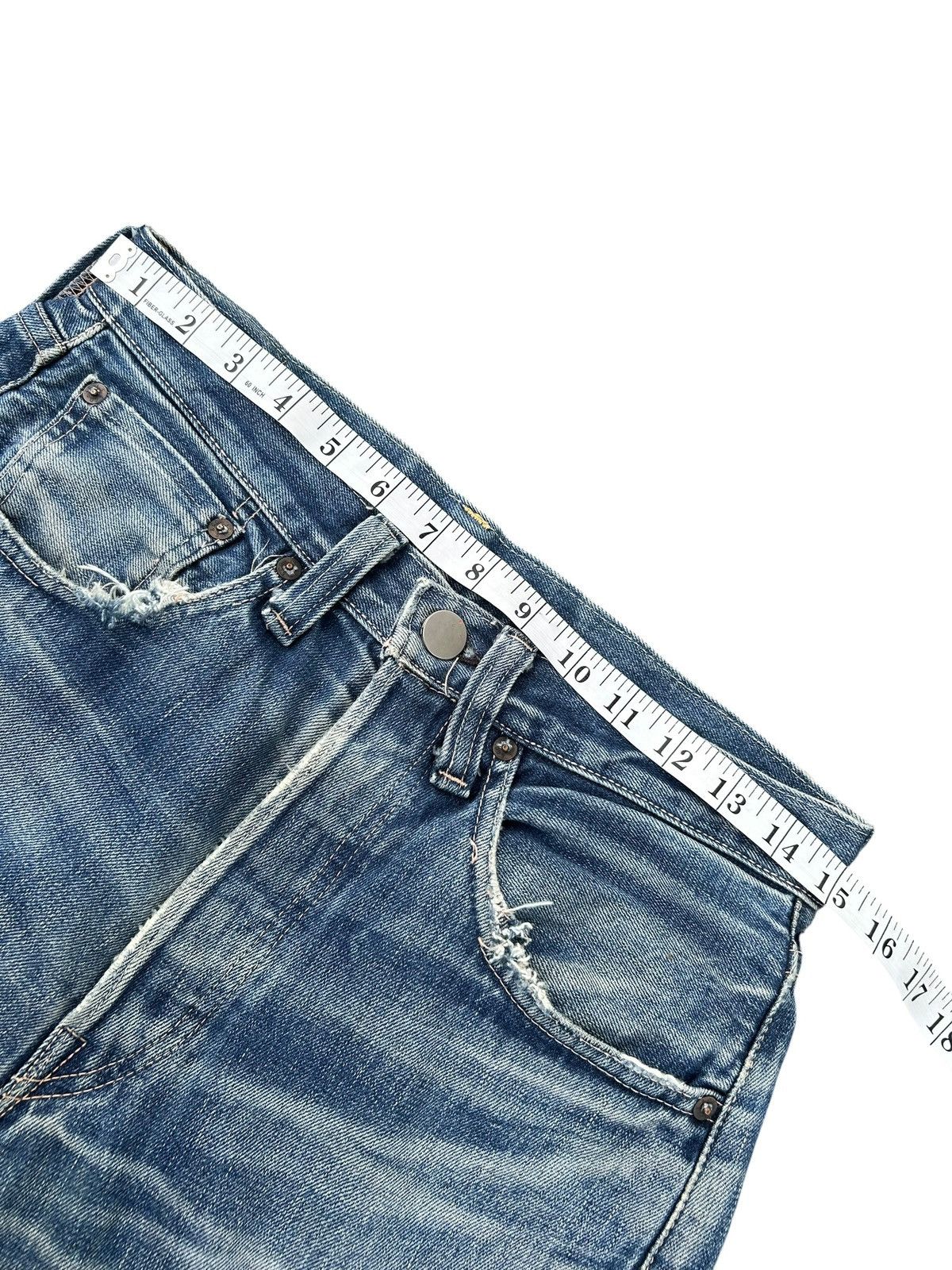 Kapital Vintage Levis Big E Selvedge Thrashed Denim Jeans Size US 30 / EU 46 - 19 Thumbnail