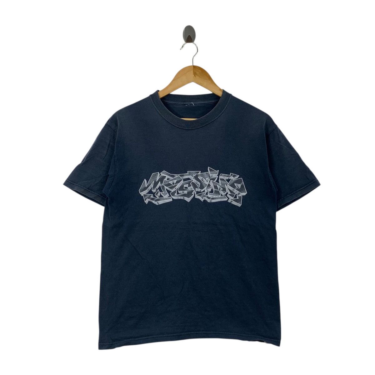 Mossimo Vintage MOSSIMO GRAFFITI LOGO Natural Sun Faded Tee Shirt Size US S / EU 44-46 / 1 - 3 Thumbnail