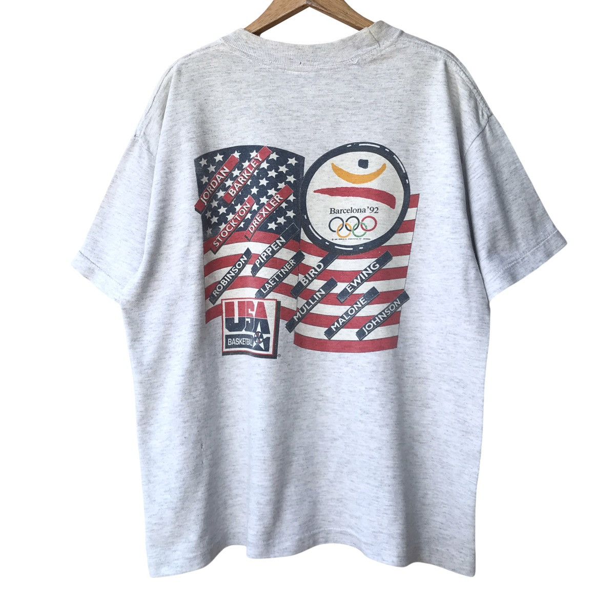 NBA × Salem Sportswear × Vintage Dream Team USA Olympics ‘92 Barcelona Vintage 90s Kids Tee Size US L / EU 52-54 / 3 - 2 Thumbnail