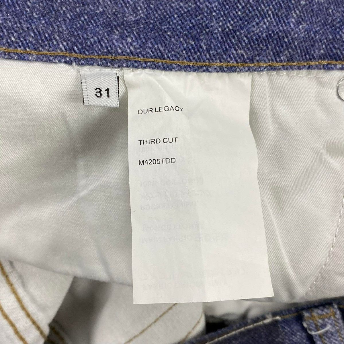 Our Legacy ‘Third Cut’ Digital Denim Print Pants Size US 31 - 14 Thumbnail