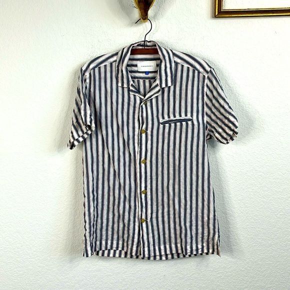 Solid & Striped Solid and Striped Cabana Puckered Short Sleeve Stripe Button Size US S / EU 44-46 / 1 - 2 Thumbnail