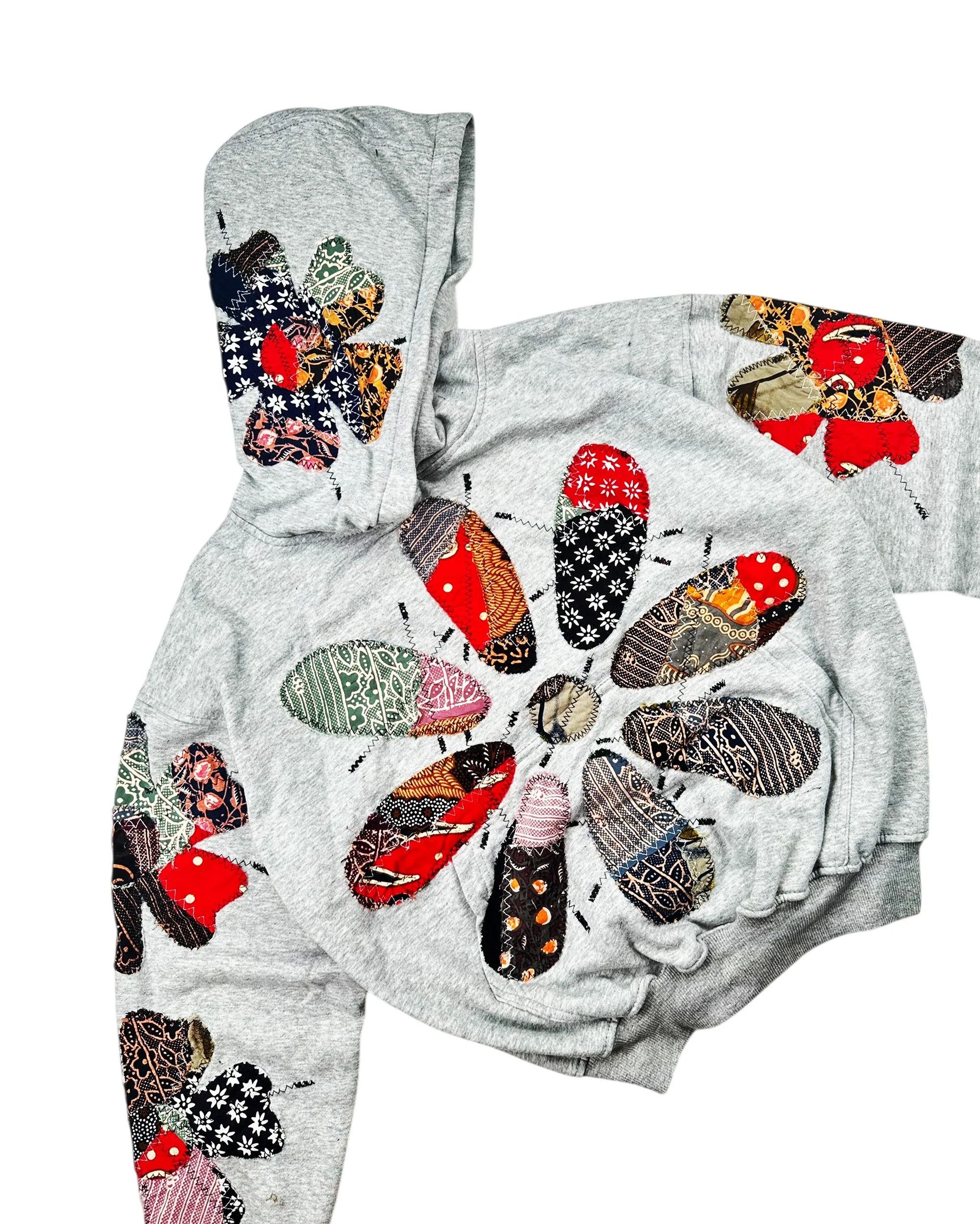 Japanese Brand Re-worked 1 of 1 Handmade Batik Bloom Chaos Hoodie Size M Size US M / EU 48-50 / 2 - 5 Thumbnail