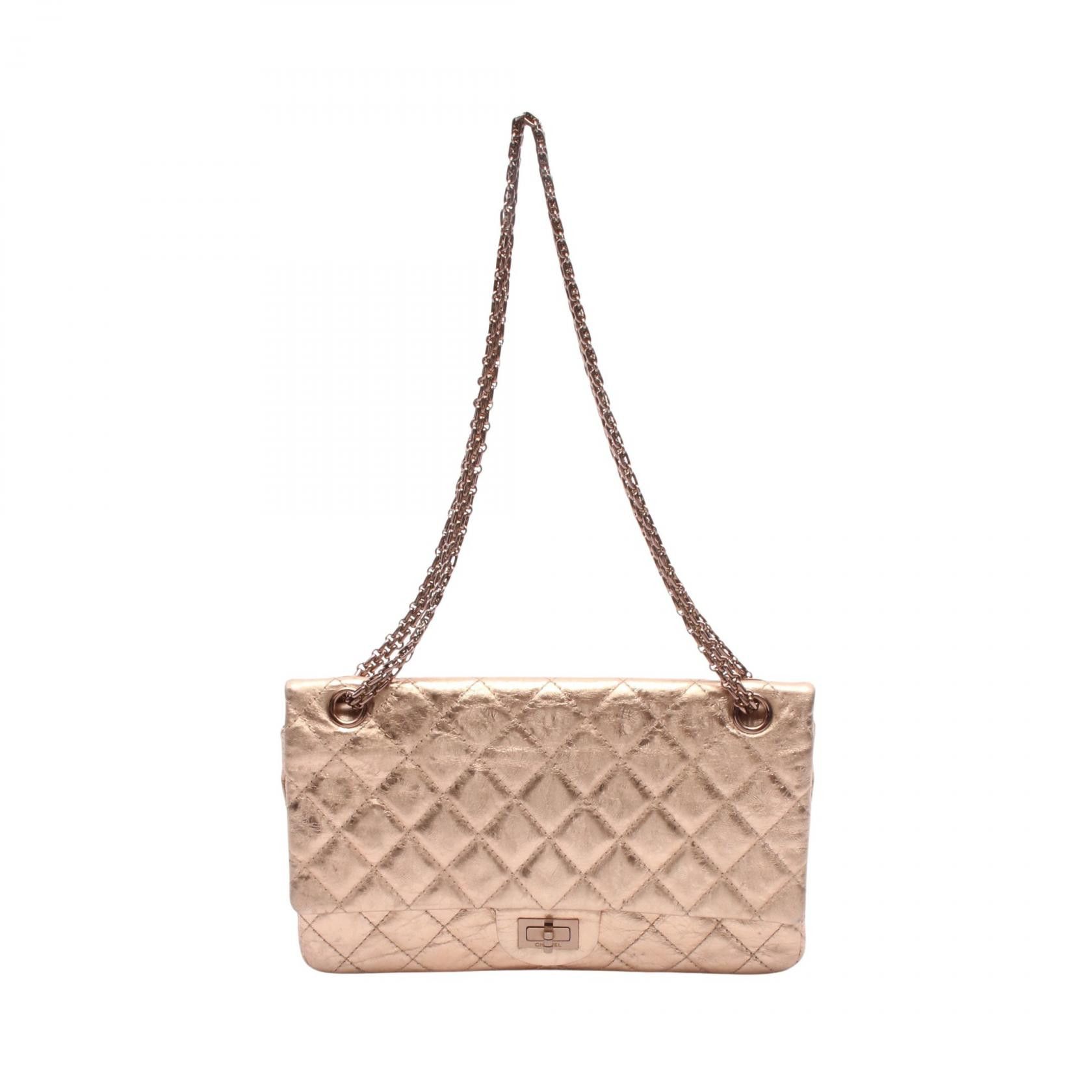 Chanel Chanel 2.55 Matelasse Leather Shoulder Bag Leather Shoulder Bag in Pink, Women's