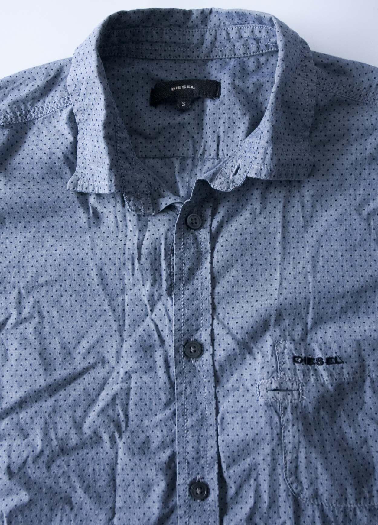 Diesel Diesel Shirt Short Sleeve Size S Cotton Dark Blue Size US S / EU 44-46 / 1 - 2 Thumbnail