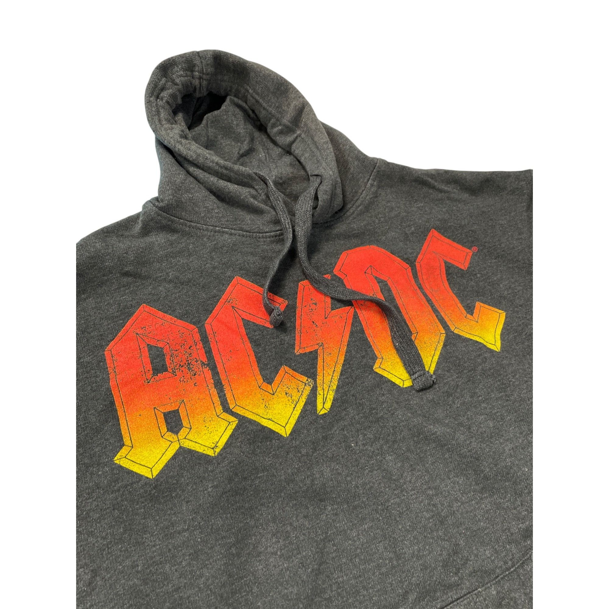 AC/DC AC/DC Mens Gray Hoodie Sweatshirt red yellow logo size 2XL S Size US XXL / EU 58 / 5 - 2 Thumbnail