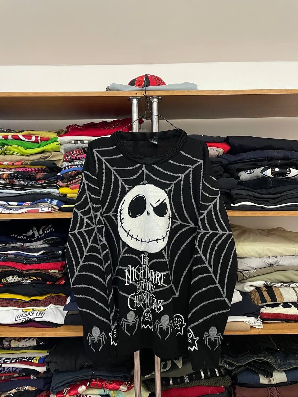 Disney × Vintage The Nightmare Before Christmas Tim Burtons Sweater Size US L / EU 52-54 / 3 - 1 Thumbnail
