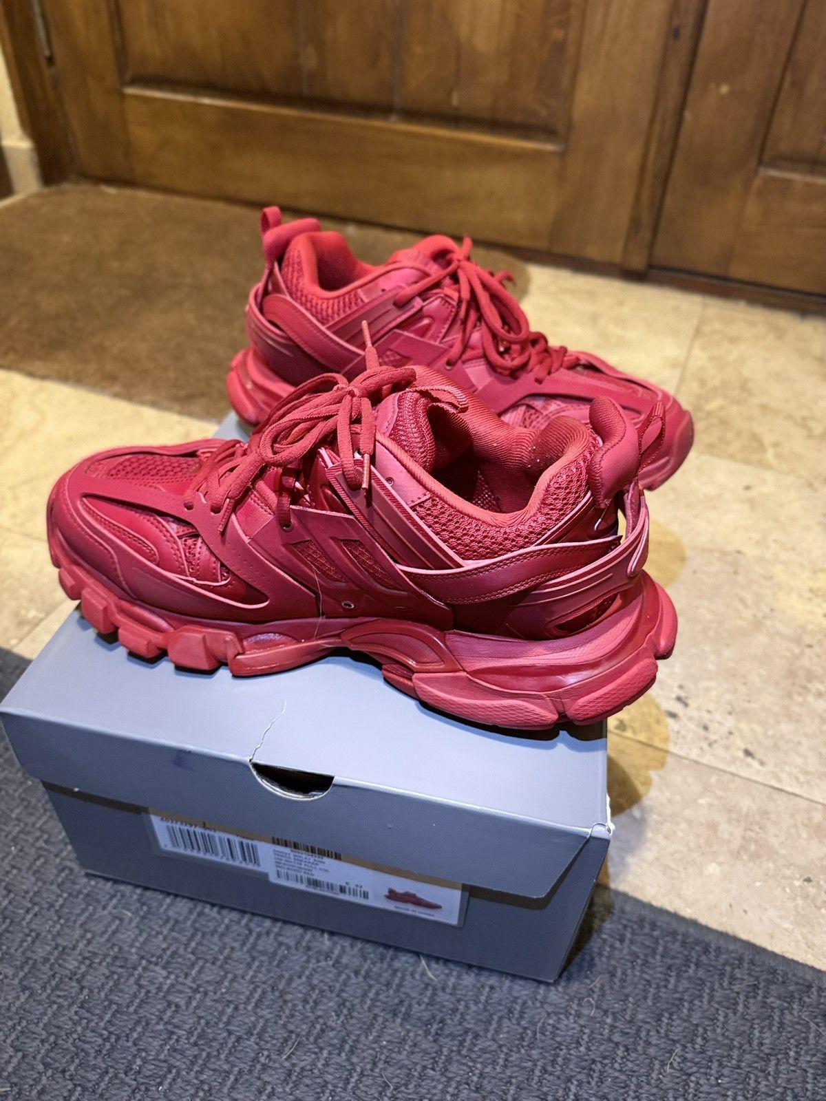Balenciaga Balenciaga Track , red Size US 9 / EU 42 - 4 Thumbnail