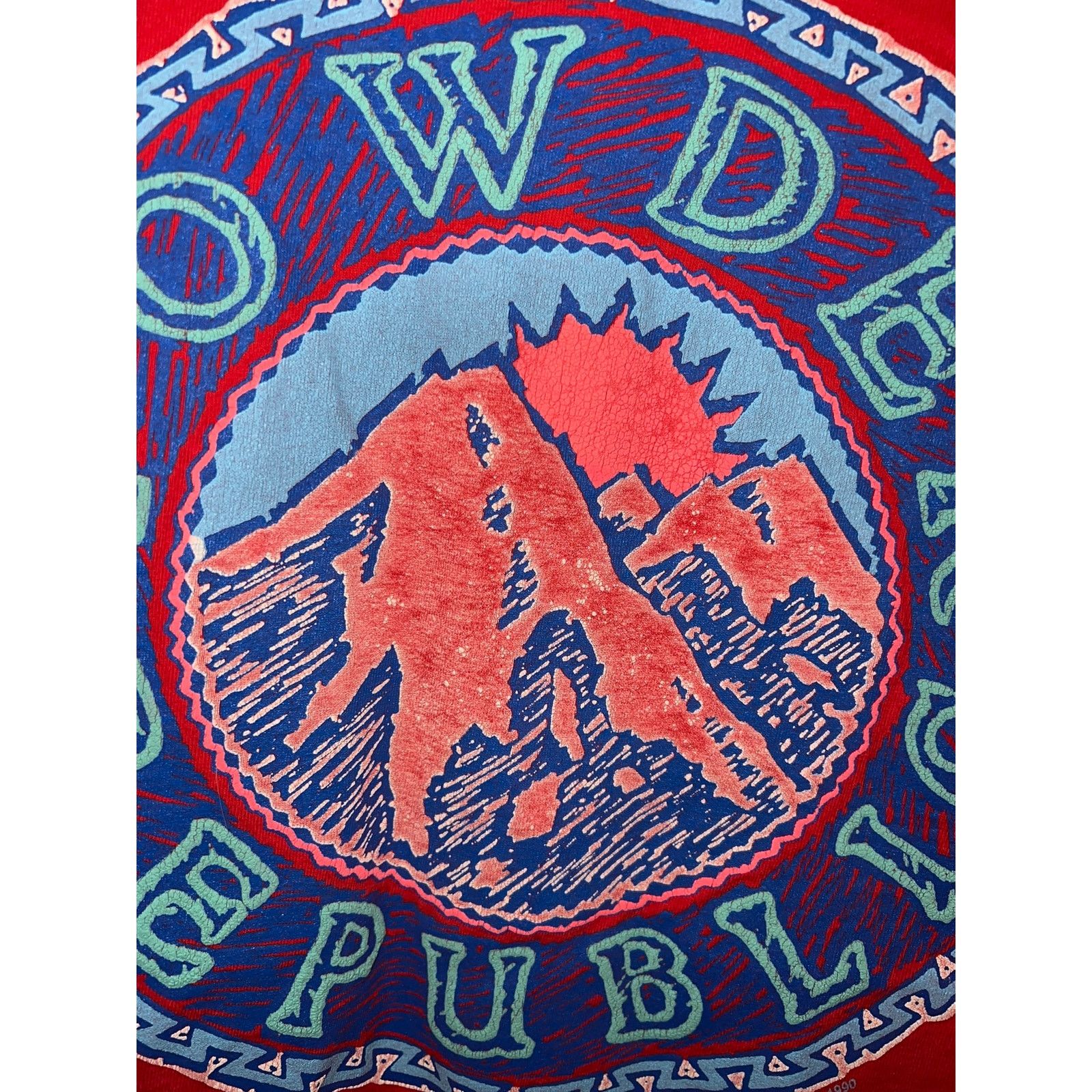 Vintage Vintage Ski Shirt Alpine Style Powder Republic Skiing Tee M Size US M / EU 48-50 / 2 - 9 Thumbnail