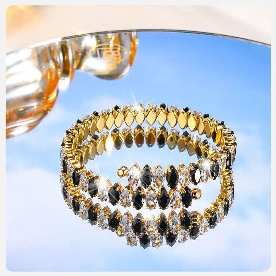 Other 8mm Bling AAA CZ Stone Tennis Chain Bangle Bracelet Size ONE SIZE - 1 Thumbnail