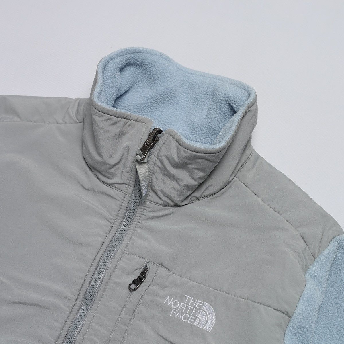 The North Face The North Face Blue Fleece Zip Nylon Jacket Size M / US 6-8 / IT 42-44 - 6 Thumbnail