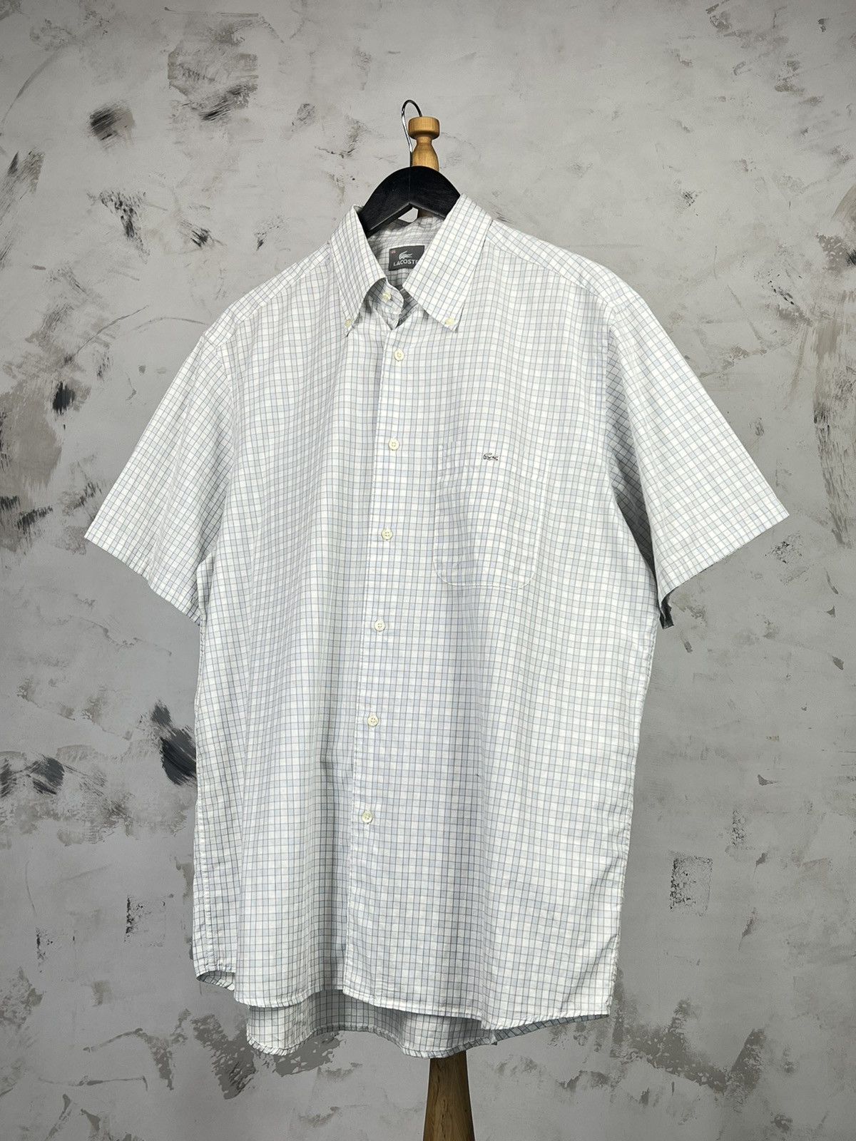 Lacoste Vintage Lacoste Short Sleeve Button Shirt Size M - L 44 Size US L / EU 52-54 / 3 - 1 Thumbnail