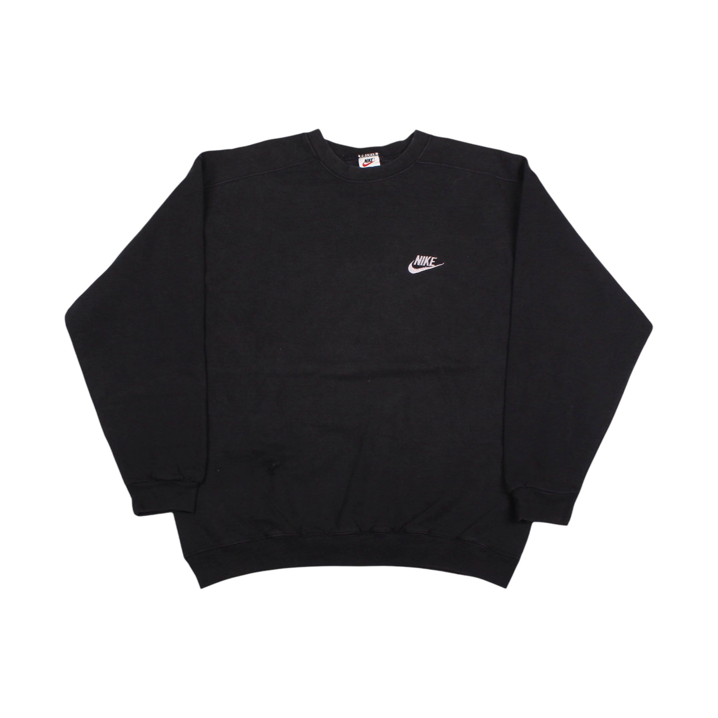 Nike × Vintage Vintage 90s Nike Sweatshirt Crewneck Black Size US M / EU 48-50 / 2 - 1 Thumbnail
