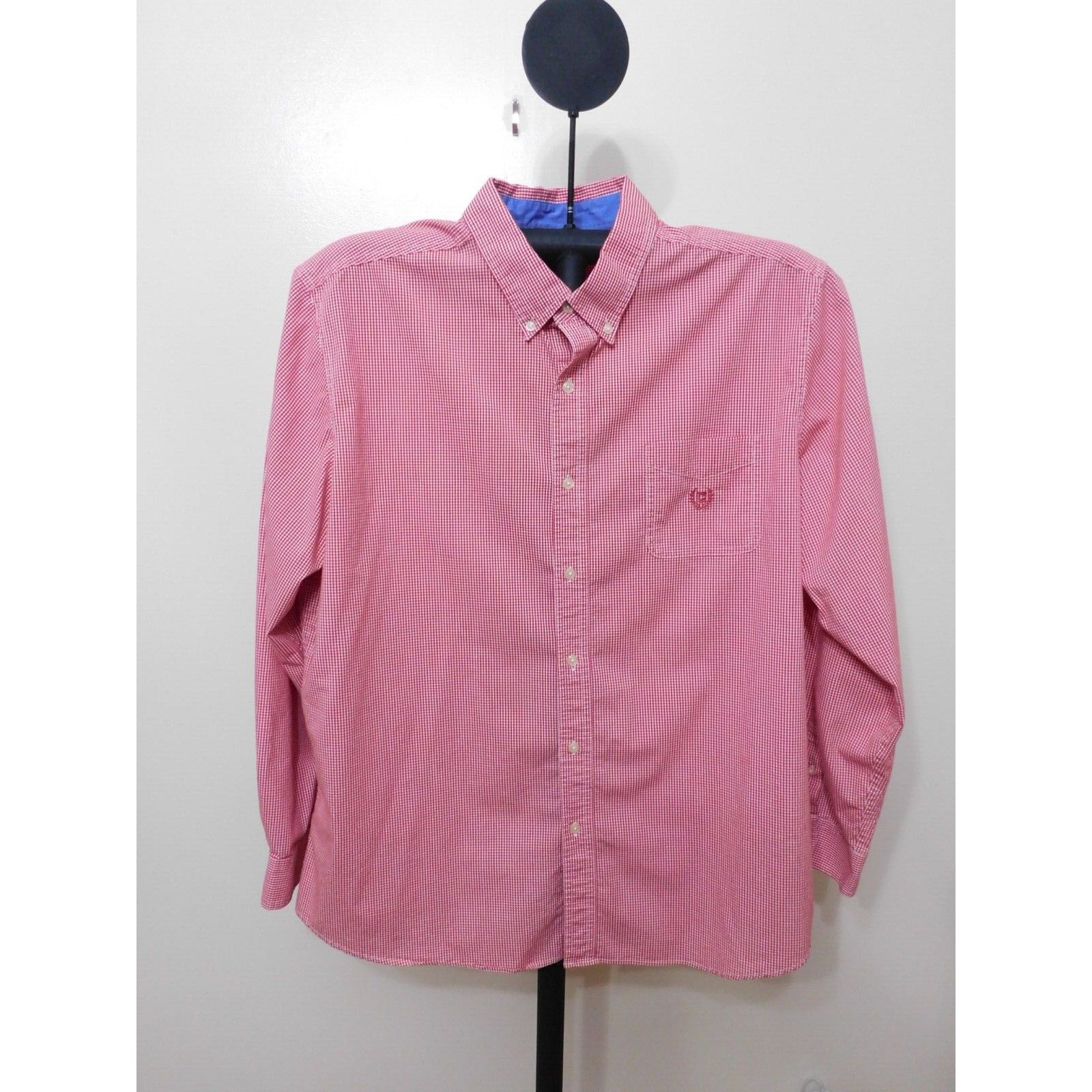Chaps Chaps Red Check Long Sleeve Button Front Shirt - Size XXL Size US XXL / EU 58 / 5 - 1 Thumbnail