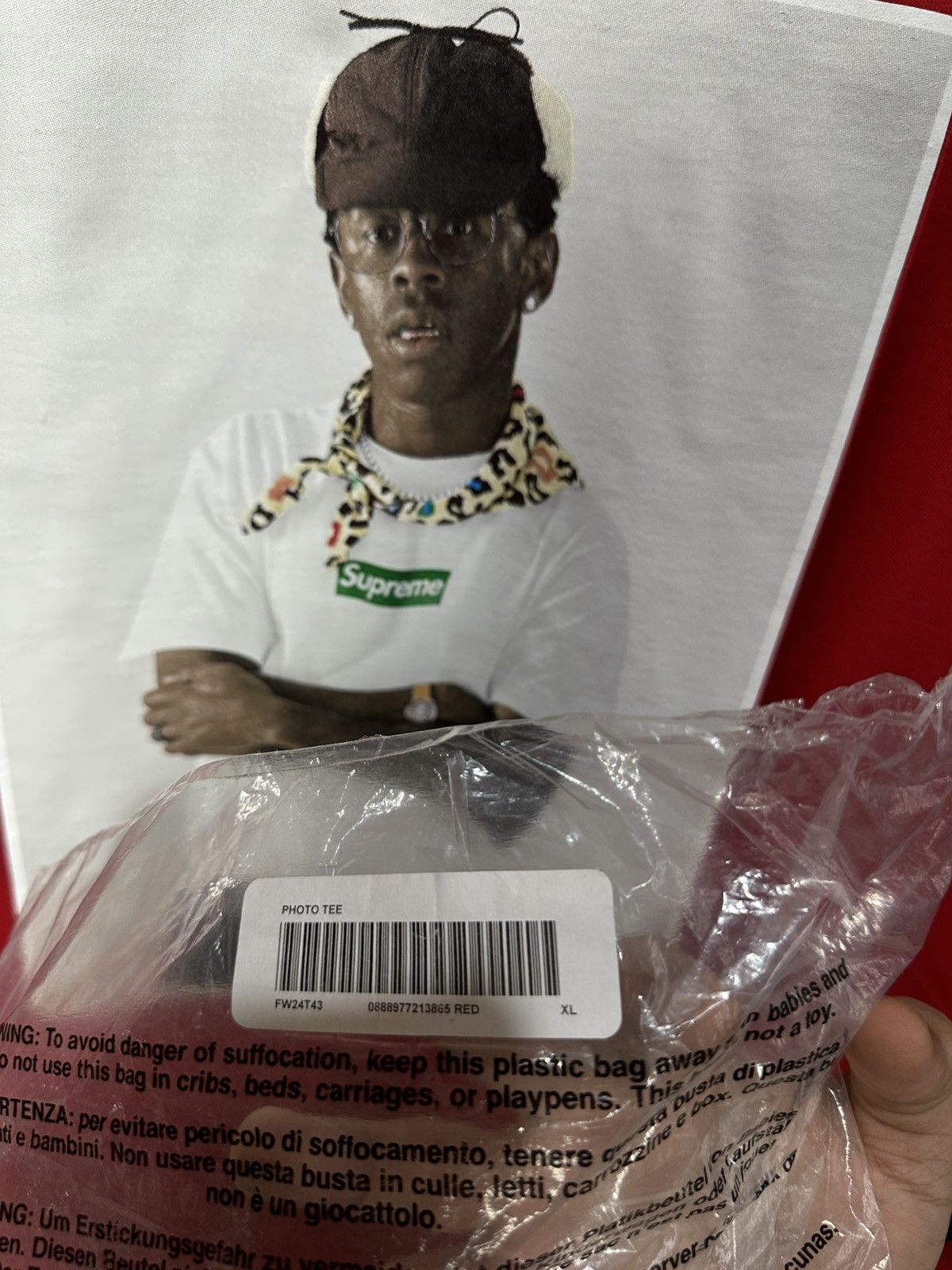 Supreme Tyler The Creator Supreme Tee Red Size US XL / EU 56 / 4 - 2 Thumbnail