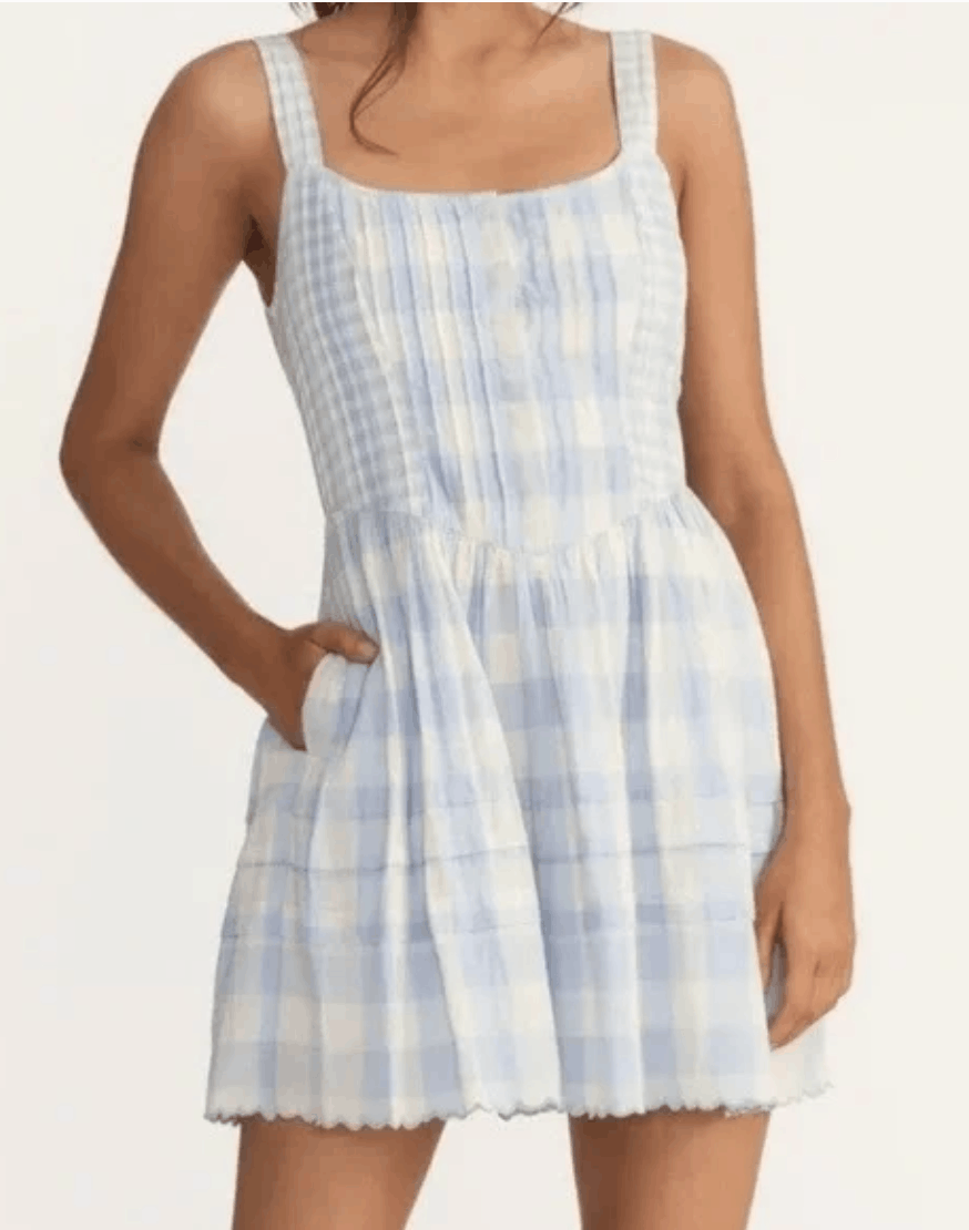 LoveShackFancy LoveShackFancy Gingham Dress- New Size XS / US 0-2 / IT 36-38 - 1 Thumbnail