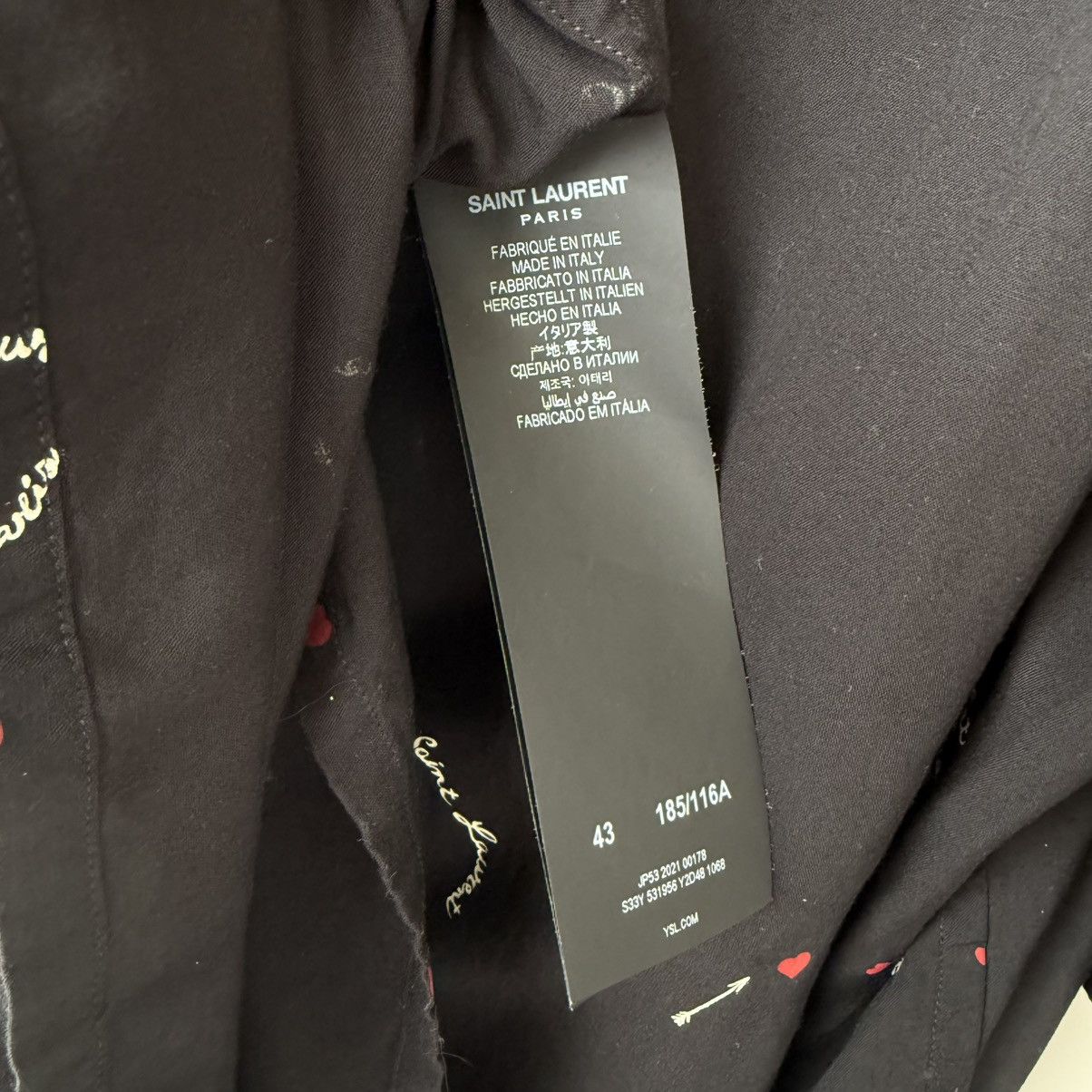 Saint Laurent Paris × Yves Saint Laurent Saint Laurent Short Sleeve Shirt Size US XL / EU 56 / 4 - 5 Thumbnail