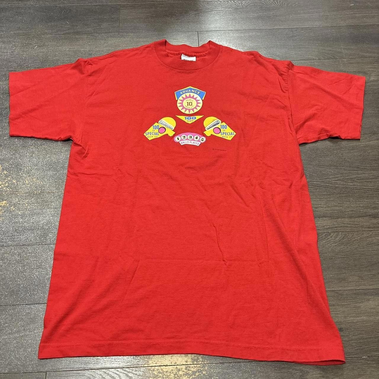 Designer Vintage Stanley desantis pinball t shirt 90s XL Size US XL / EU 56 / 4 - 3 Thumbnail