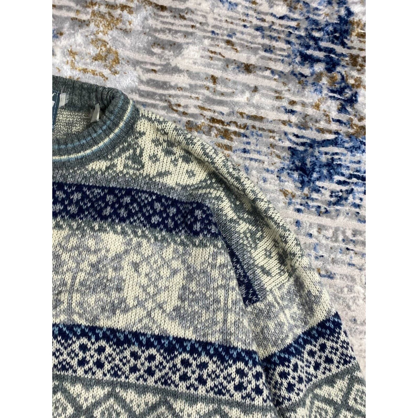 Vintage VINTAGE WOOL SWEATER RARE 90s NORWAY HAND SEWED M-XL COOGI C Size US L / EU 52-54 / 3 - 6 Thumbnail