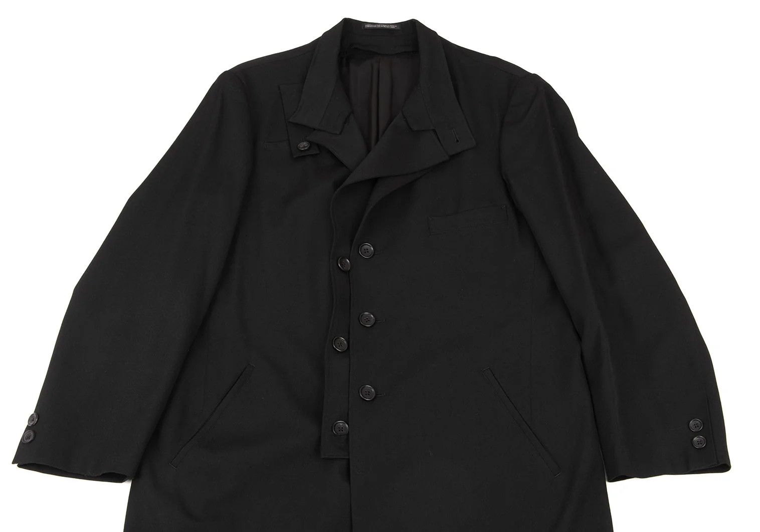 Yohji Yamamoto Yohji Yamamoto Wool Gabardine Layered Coat Size US S / EU 44-46 / 1 - 2 Thumbnail