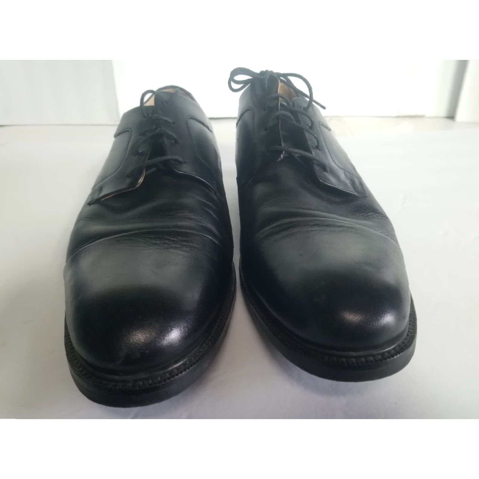 Cole Haan Cole Haan Warren Cap Toe Oxford Mens Size 11 W Black Leather Lace Up Dress Shoes Size ONE SIZE - 6 Thumbnail