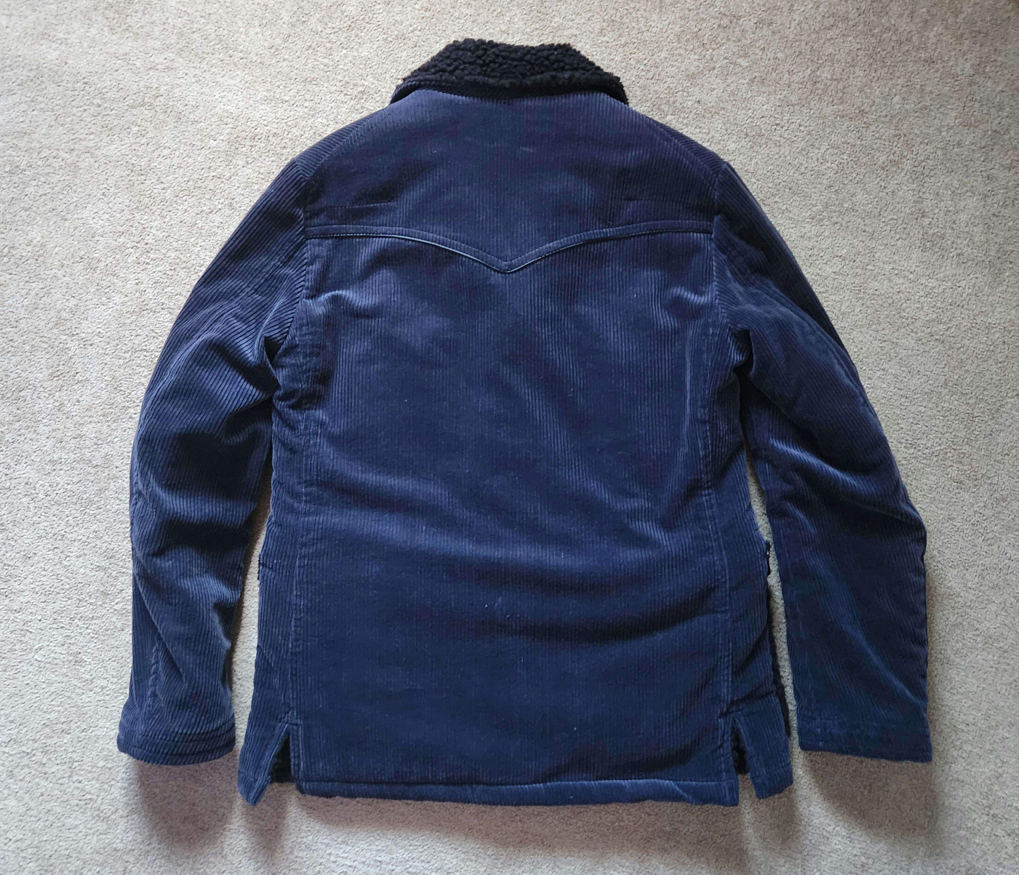 Number (N)ine Number (N)ine Navy Cordoruy Sherpa Lined Jacket (AW 2008) Size US L / EU 52-54 / 3 - 9 Thumbnail