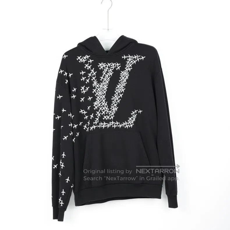 Louis Vuitton Louis Vuitton Airplane Black Hoodie Size US M / EU 48-50 / 2 - 1 Thumbnail
