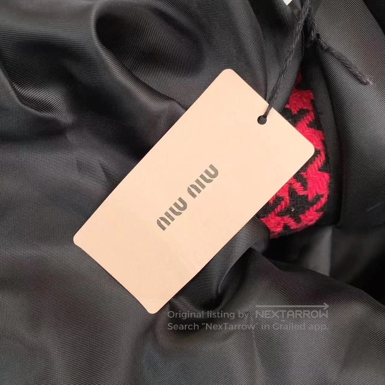 Miu Miu Miu Miu Houndstooth small fragrant jacket| Size XS / US 0-2 / IT 36-38 - 6 Thumbnail