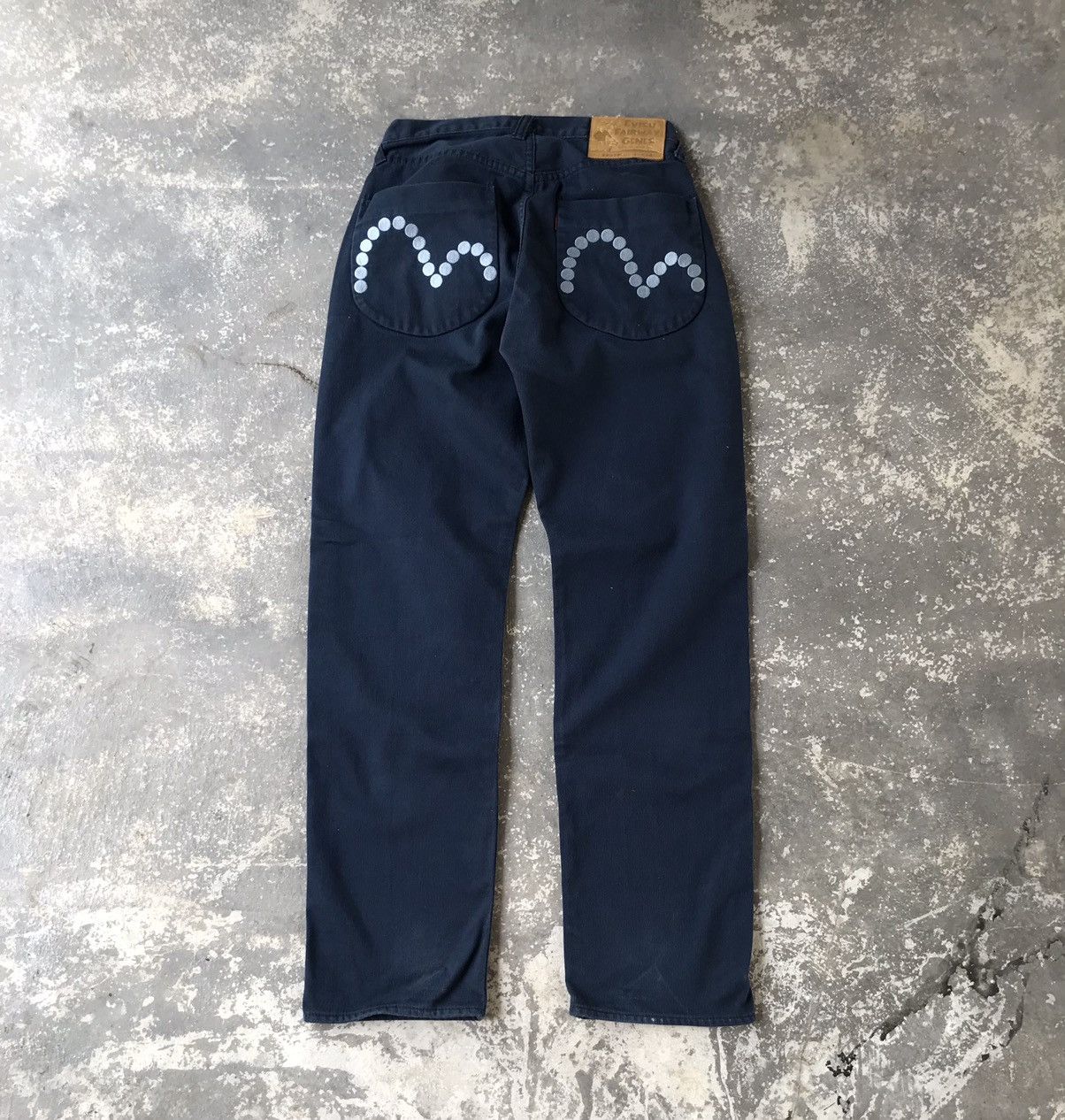 image of Evisu Fairway Genes Chinos Pants in Blue, Men's (Size 30)