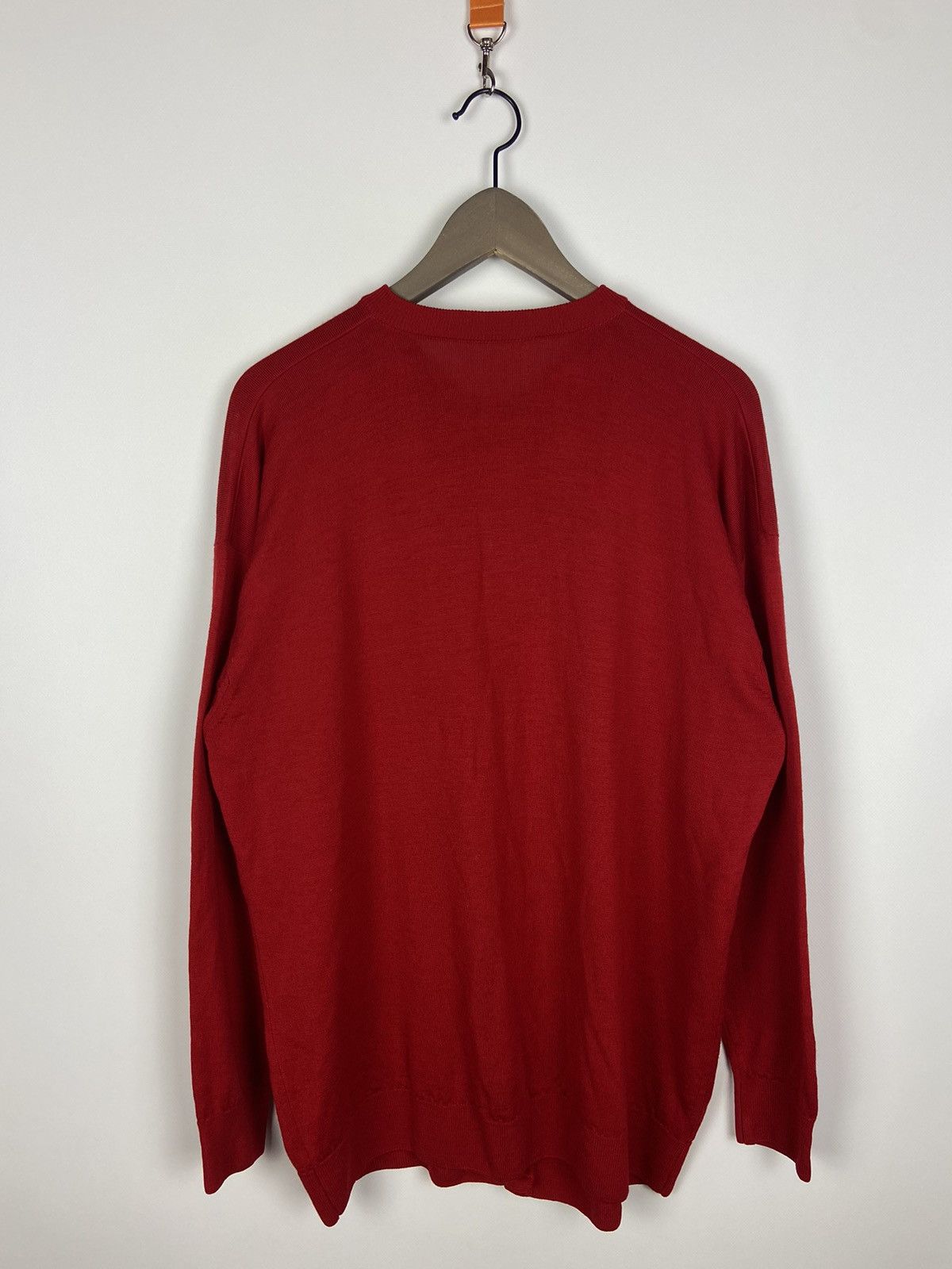 Burberry × Vintage Vintage Burberrys Wool Cardigan Gold Buttons Knitwear Size L / US 10 / IT 46 - 2 Thumbnail