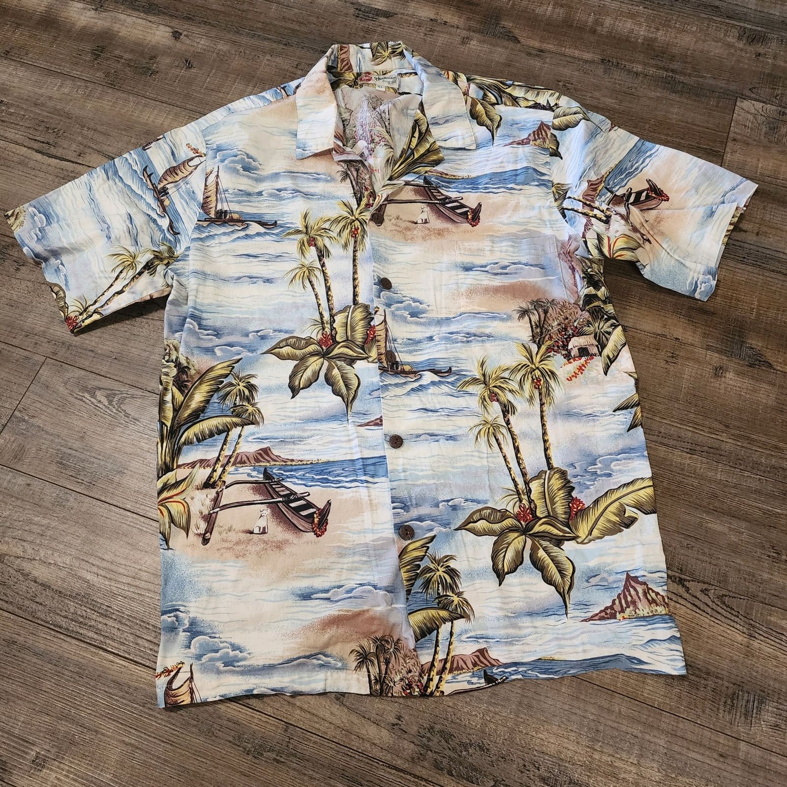 Hilo Hattie Hilo Hattie short sleeve Hawaiian shirt tropical Sz XL 2500 Size US XL / EU 56 / 4 - 1 Thumbnail