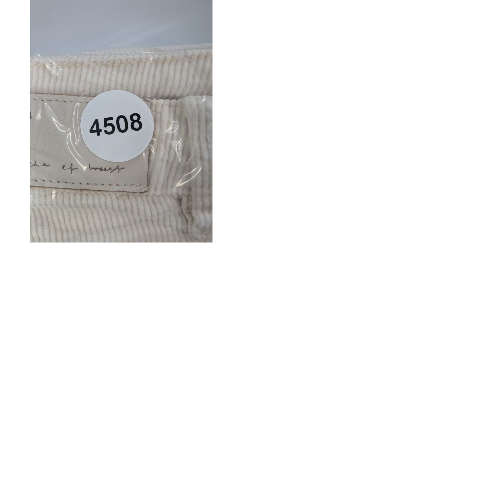 Vintage Circle of Trust Womens Pants Amber Rib Corduroy Drawstring Ivory 27 Size 27" / US 4 / IT 40 - 9 Thumbnail