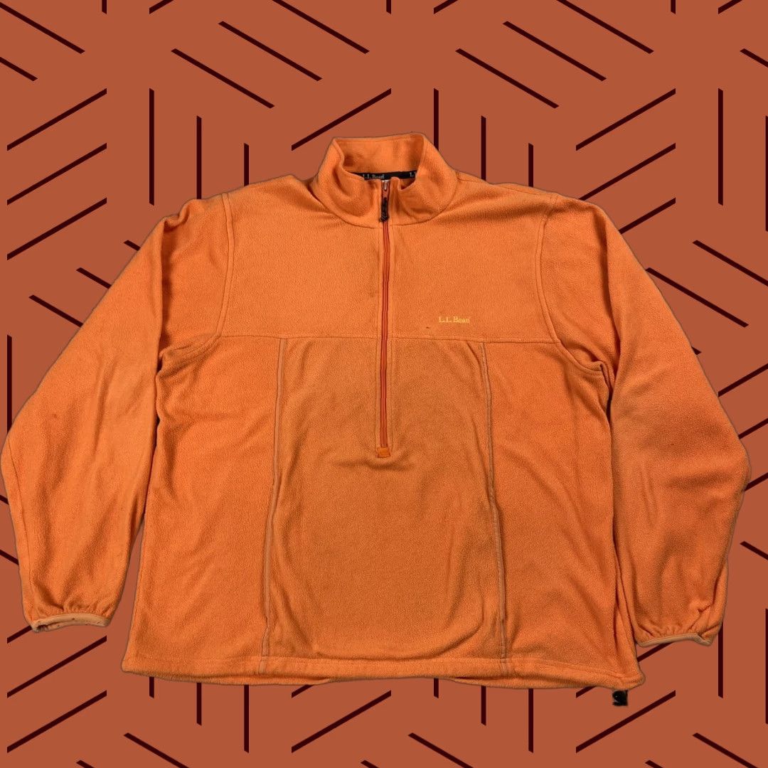 Vintage VINTAGE LL BEAN MENS 1/2 ZIP ORANGE FLEECE PULLOVER JACKET SWEATER HIKING OUTDOOR XL Size US XL / EU 56 / 4 - 1 Thumbnail