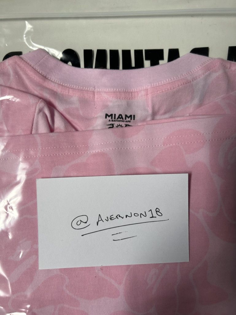 Bape BAPE x INTER MIAMI CF CAMO TEE Size US L / EU 52-54 / 3 - 4 Thumbnail