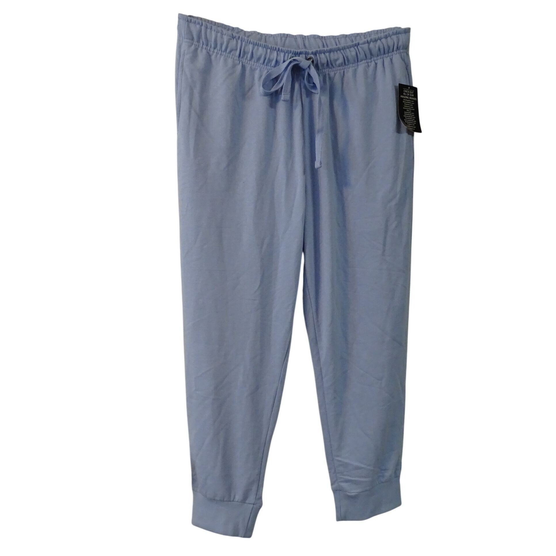 Other Ellos French Terry Blue Lounge Jogger Pants Size L 18 20 Size 40" / US 18 - 1 Thumbnail
