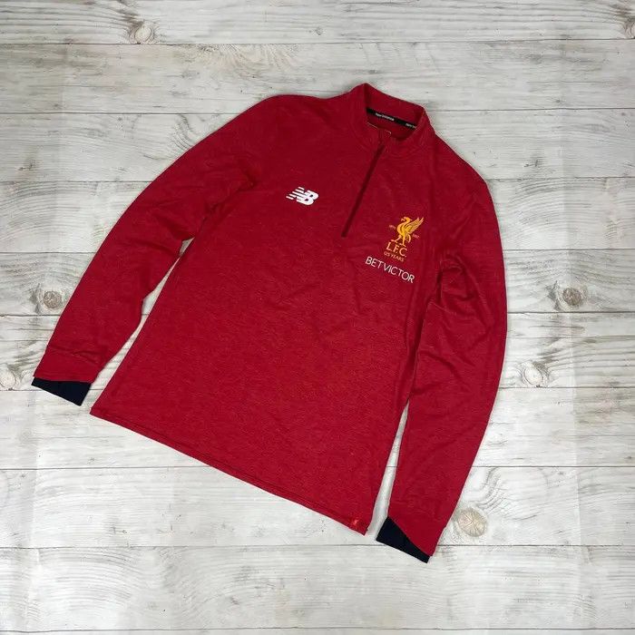 New Balance Liverpool Training Shirt 2017 2018 Drill Top Jersey 1/4 Zip Size US L / EU 52-54 / 3 - 1 Thumbnail