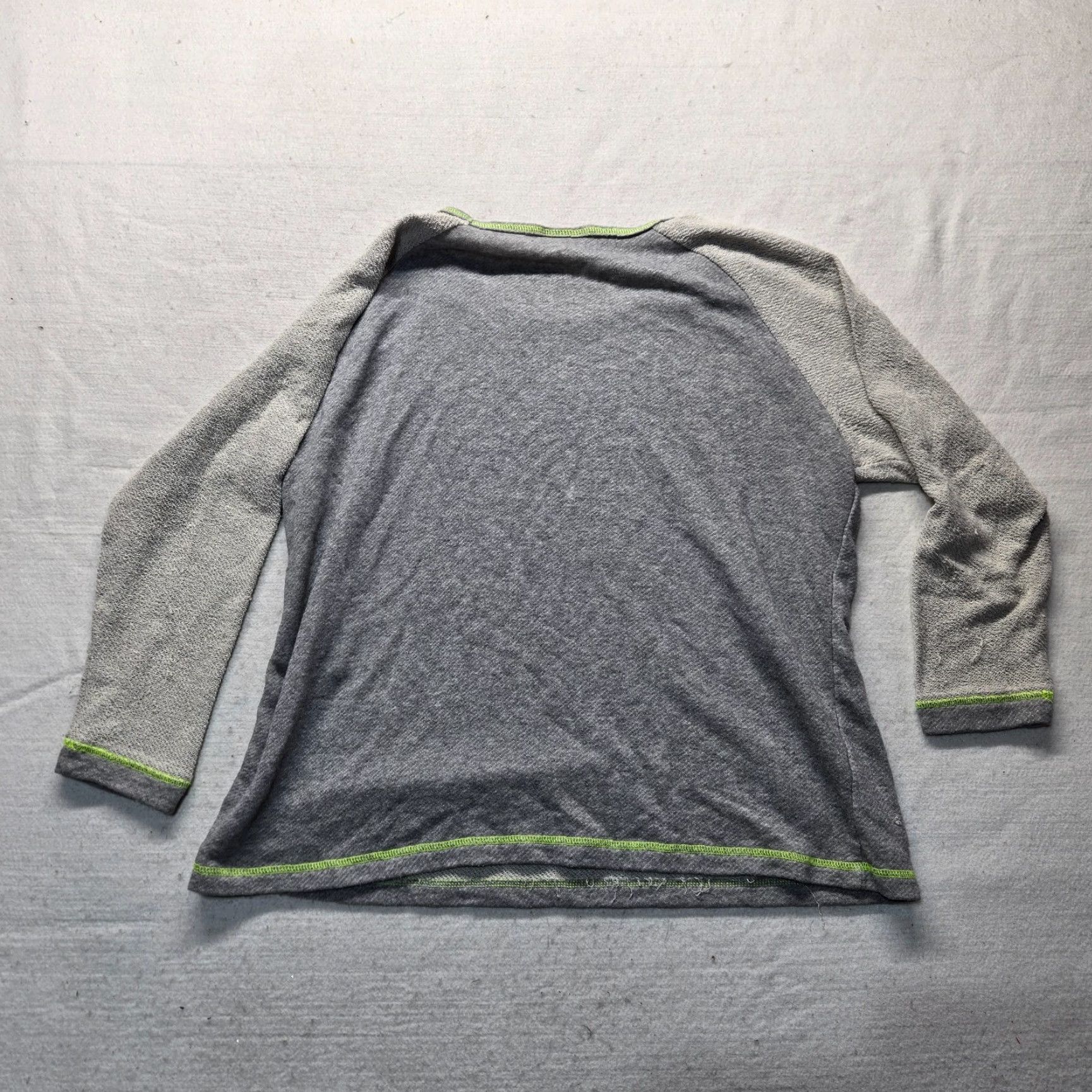Vintage Bobby Brooks Sweater Pullover 3/4 Sleeve Adult Women 3X Gray Lightweight Cotton Blend Knit Round Neck Pullover Women Size XXL / US 16-18 / IT 52-54 - 7 Thumbnail
