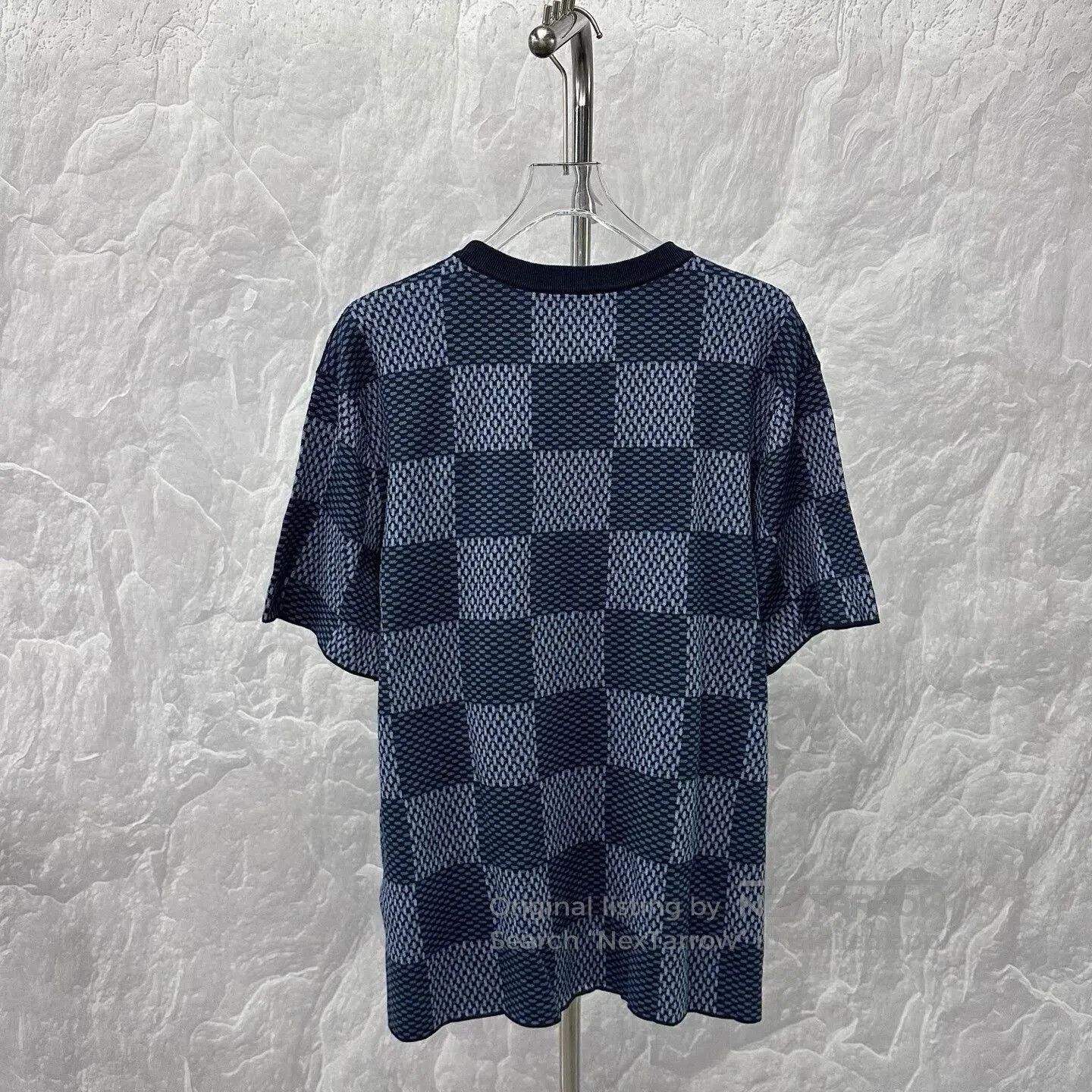 Louis Vuitton louis vuitton checkerboard short sleeve sweater. Size US XL / EU 56 / 4 - 4 Thumbnail