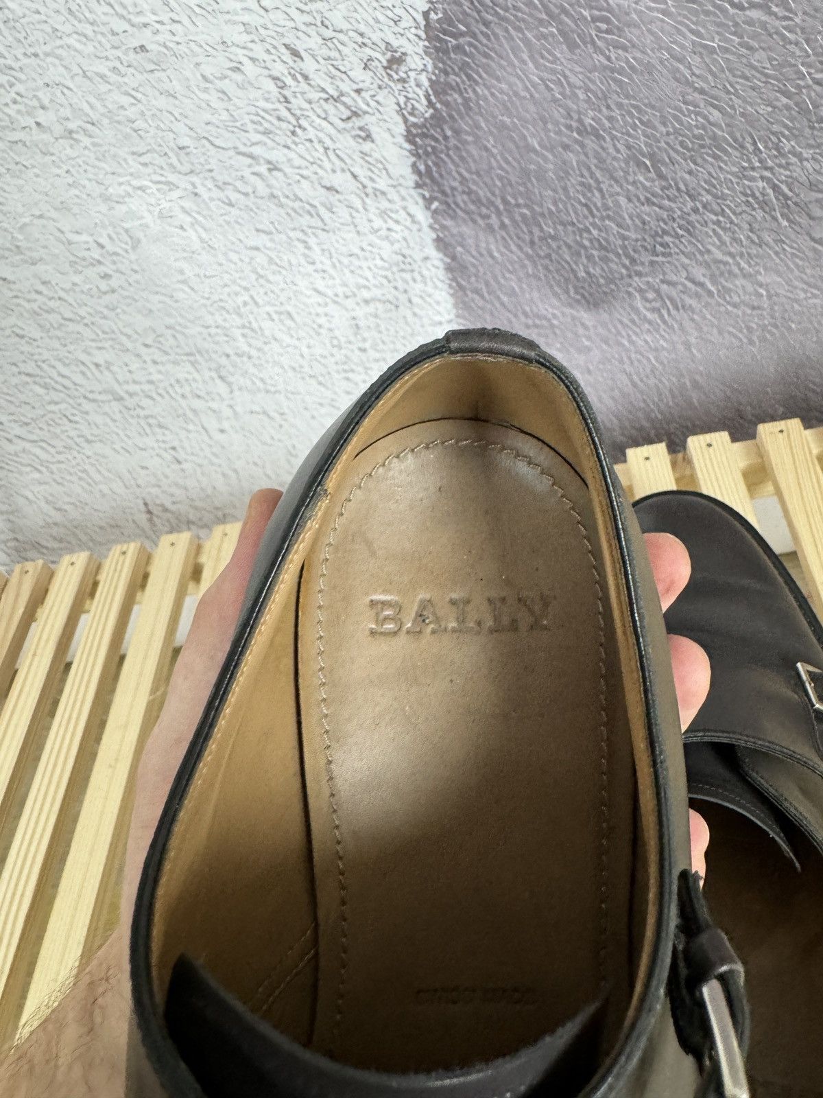 Bally Bally Switzerland double monk leather casual formal shoes Size US 9 / EU 42 - 14 Thumbnail