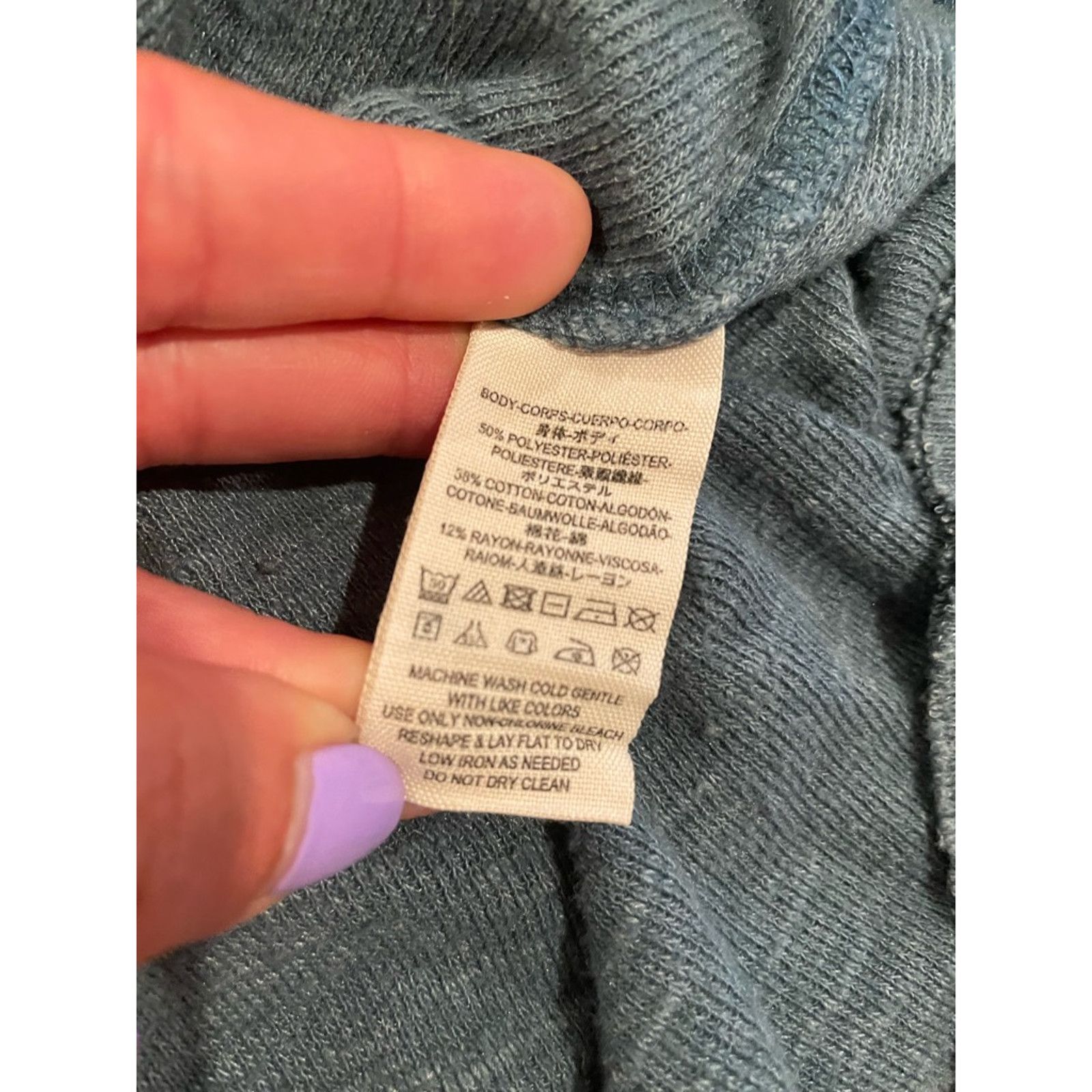 Free People Free People "We The Free" Turtleneck Split Back Gray Women S Size S / US 4 / IT 40 - 10 Thumbnail