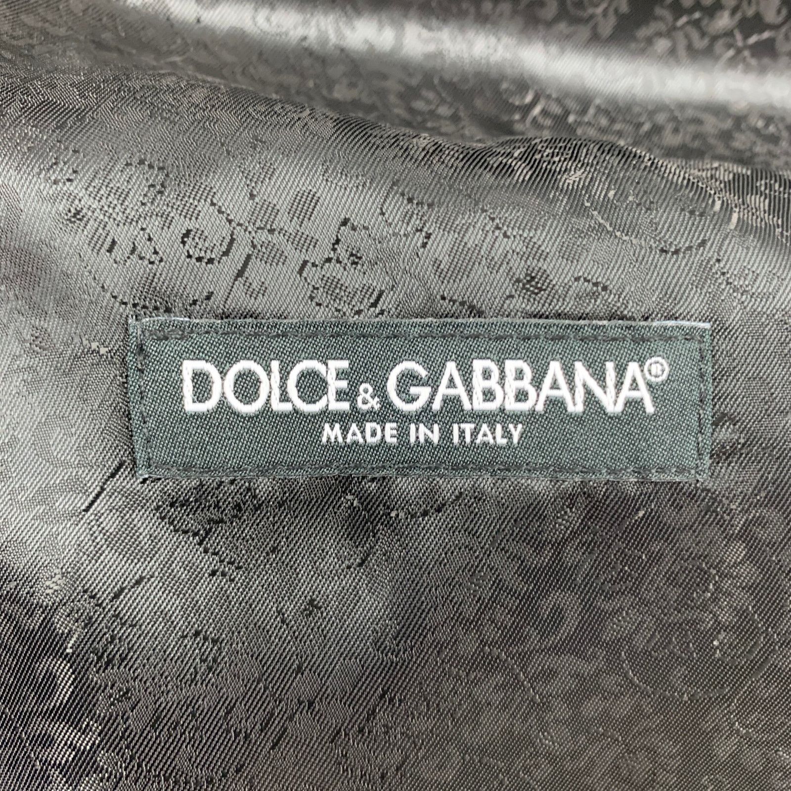 Dolce & Gabbana DOLCE & GABBANA Size 48 Black Wool Blend Buttoned Vest Size 48R - 5 Thumbnail
