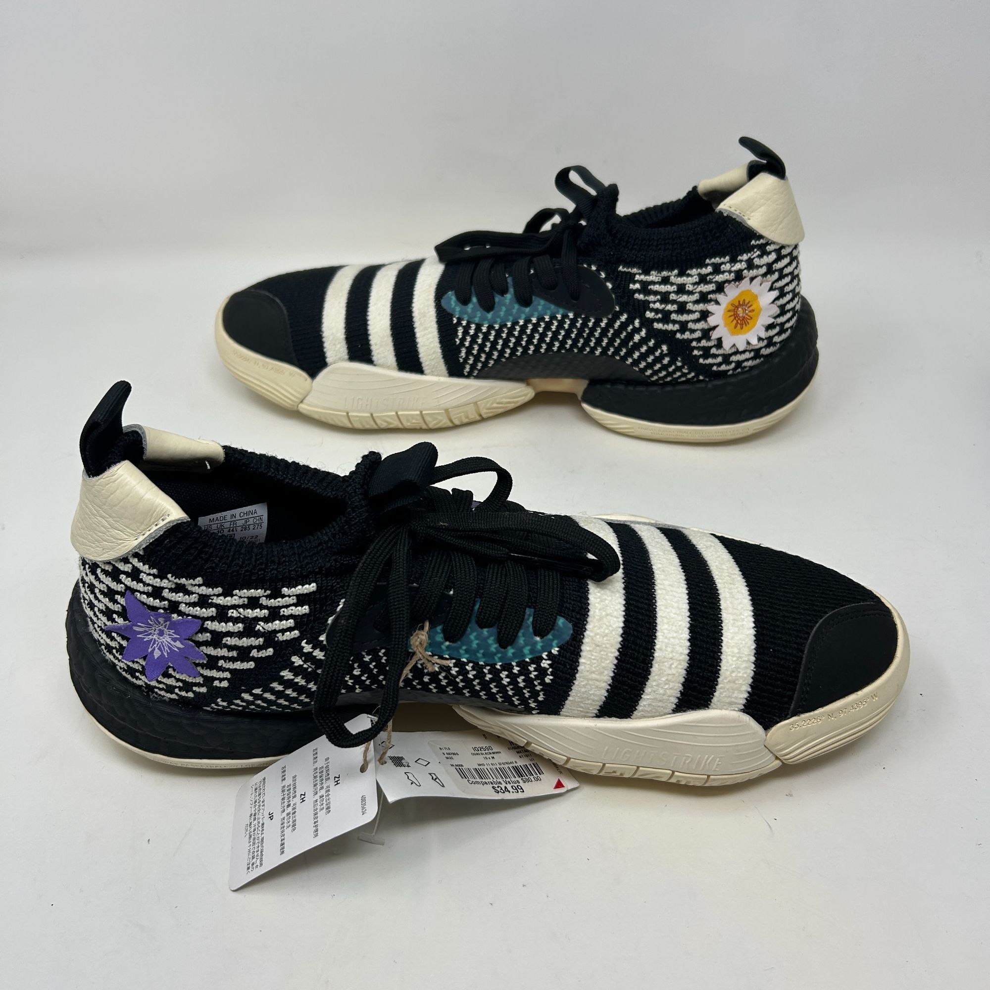 Adidas Adidas Trae Young 2 'Flowers' Black Ivory BasketballIG2590 Size US 10.5 / EU 43-44 - 7 Thumbnail