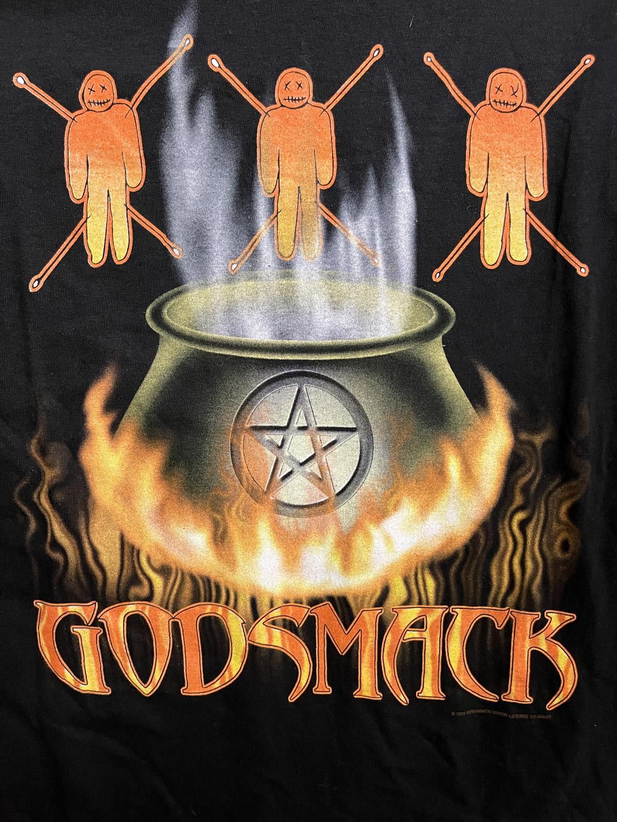 Giant VTG Godsmack Band Tee Voodoo Dolls / Cauldron T-shirt XL Size US XL / EU 56 / 4 - 3 Thumbnail