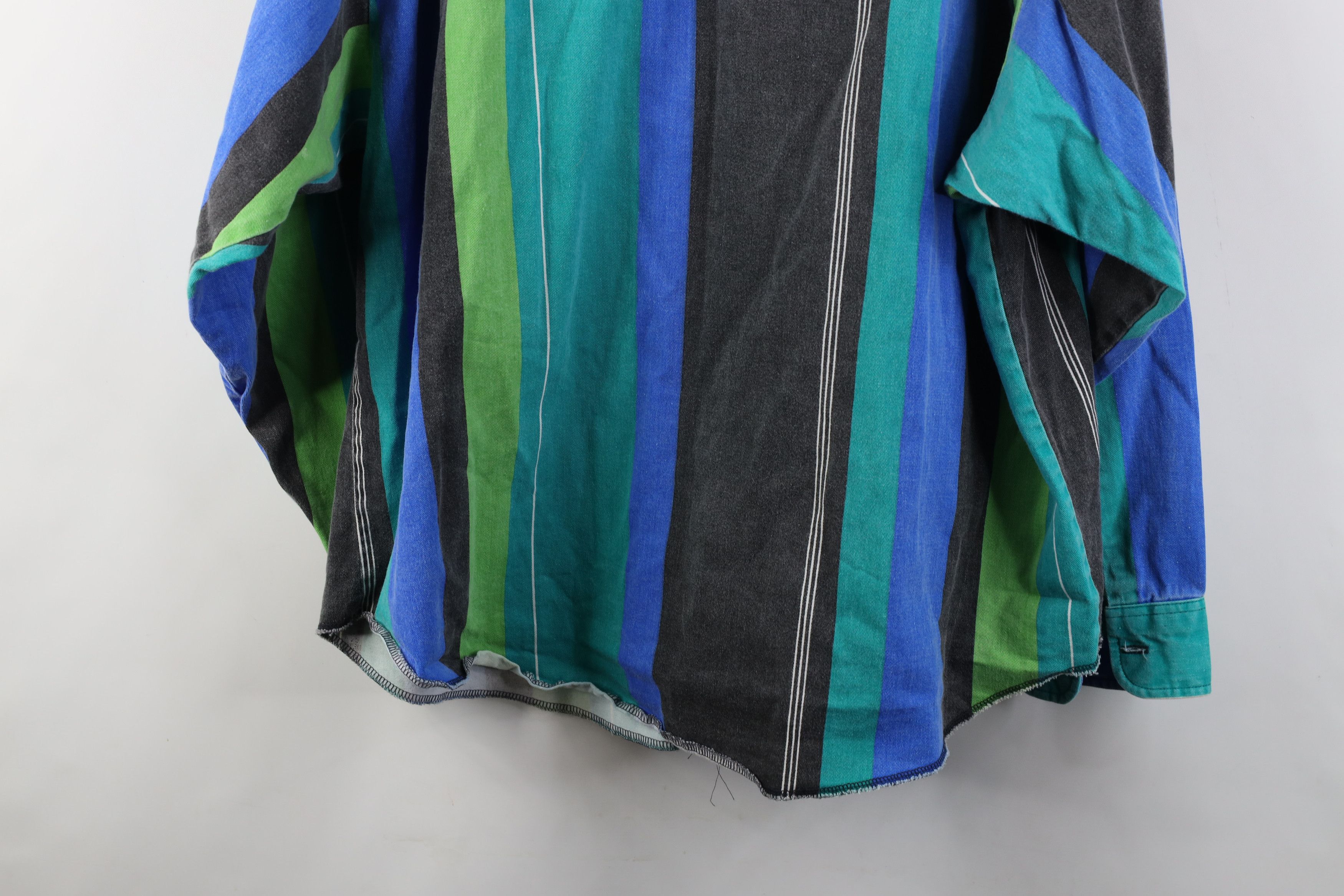 Vintage Vintage 90s Streetwear Western Band Collar Button Shirt USA Size US XL / EU 56 / 4 - 14 Thumbnail